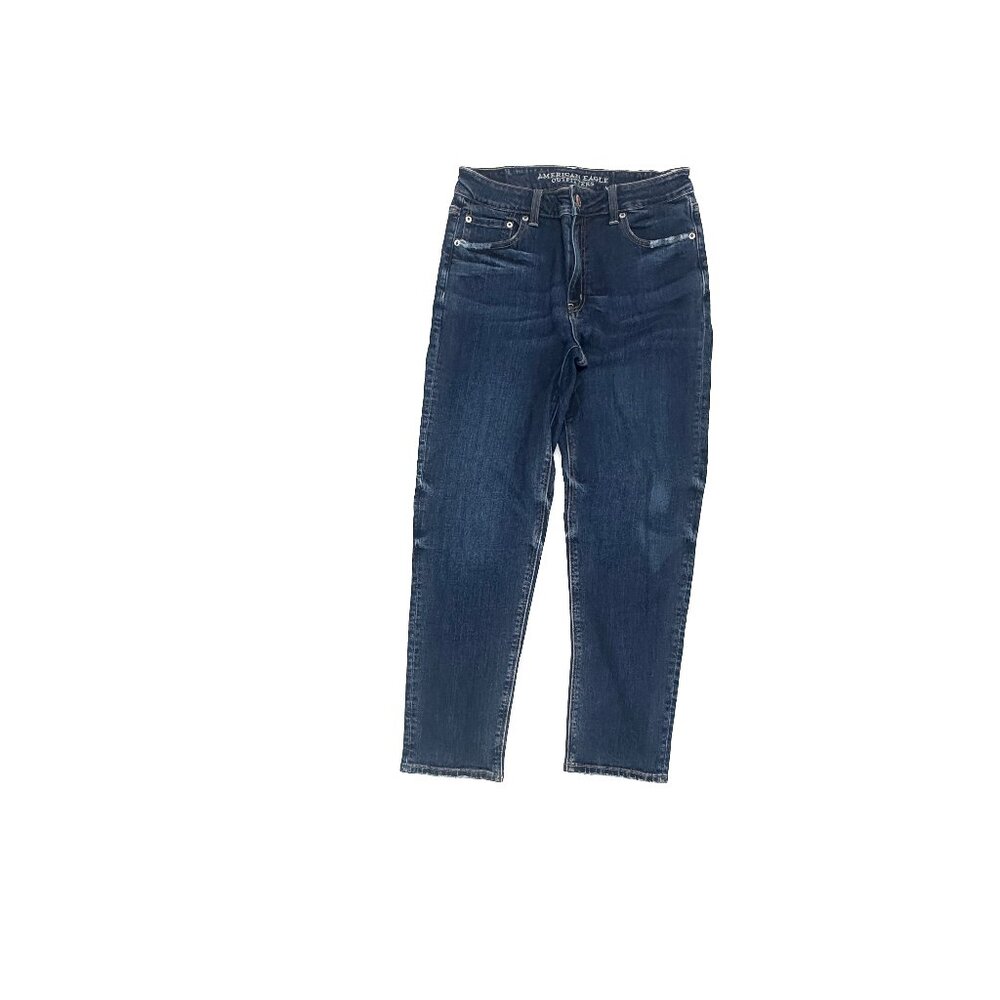 American Eagle Vintage High Rise Women's size 10 Long Dark Wash BLue Denim jeans